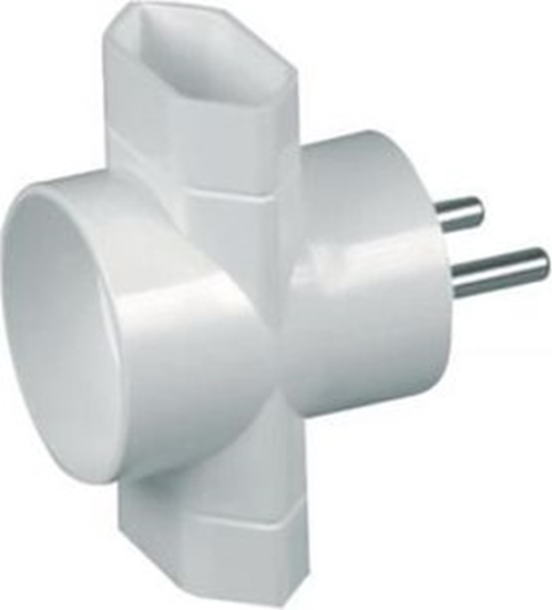 Picture of Timex Roganik wtyczkowy 2xEuro + 1x2P biay R-1