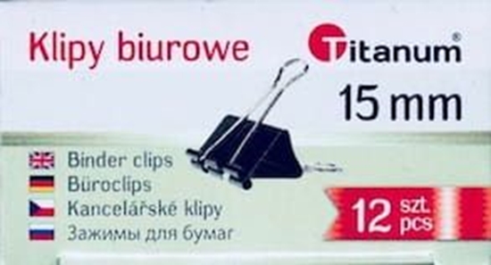 Picture of Titanum Klipy biurowe 15mm 12szt