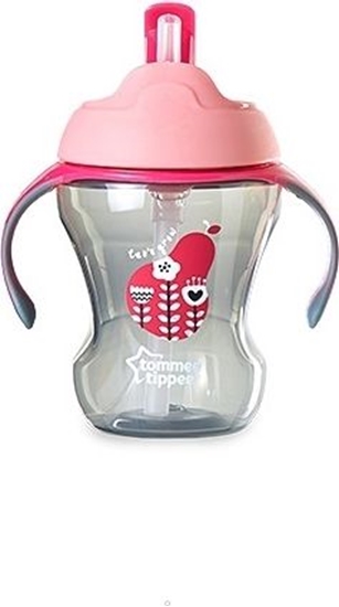 Picture of Tommee Tippee Kubek ze somk Girl 230ml róowy (TT0321)