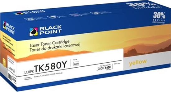 Изображение Toner Black Point LCBPKTK580Y Yellow Zamiennik TK-580 (LCBPKTK580Y)