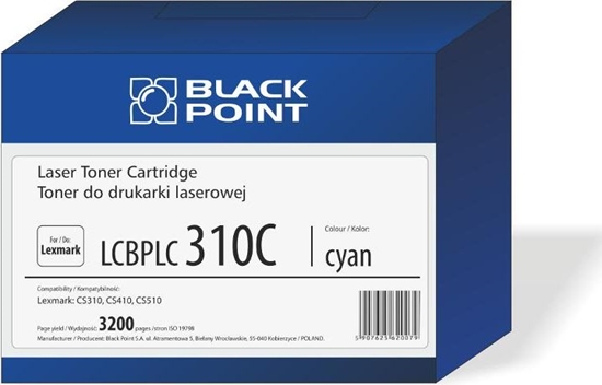 Изображение Toner Black Point LCBPLCS310C Cyan Zamiennik 70C2HC0 (BLLOPCS310CBW)