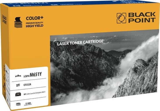 Picture of Toner Black Point LCBPM651Y Yellow Zamiennik 654A (BLH651YEBW)