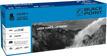 Изображение Toner Black Point LCBPOC310C Cyan Zamiennik 44469706 (BLOKI310CYBW)