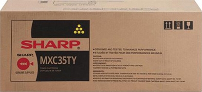 Picture of Sharp MXC35TY toner cartridge 1 pc(s) Original Yellow