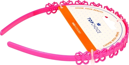 Изображение Top Choice Top Choice Opaska do wosów w róowe motylki (27918) 1szt