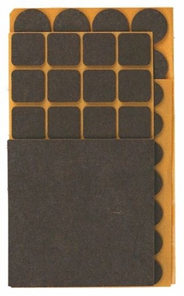 Изображение Top Tools Podkadki filcowe róne brzowe 106szt. (98Z146)