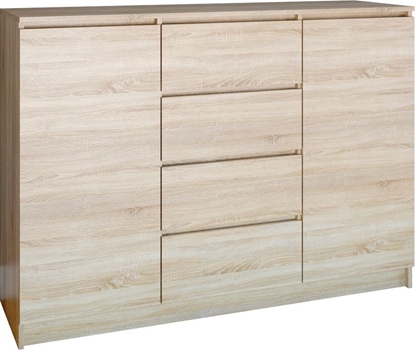 Изображение TopEshop KOMODA SZAFKA 2D4S 120CM SONOMA DRZWI SZUFLADY (2D4S SONOMA KPL)
