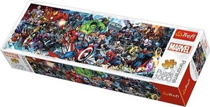 Attēls no Trefl Puzzle 1000 elementów Panorama Marvel The Avengers