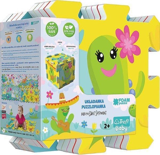 Изображение Trefl Ukadanka Puzzlopianka - Kaktusiaki piewaki 61265 Trefl