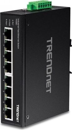 Изображение Trendnet Industrie Switch 8 Port Fast Ethernet L2 DIN-Rail
