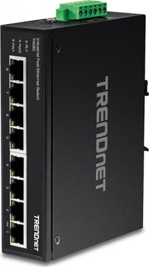 Изображение Trendnet Industrie Switch 8 Port Fast Ethernet L2 DIN-Rail