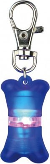 Picture of Trixie Adresówka z diod dla psa, 2x4 cm, niebieska