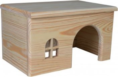 Изображение Trixie Domek dla świnki morskiej, drewniany, 28×16×18 cm