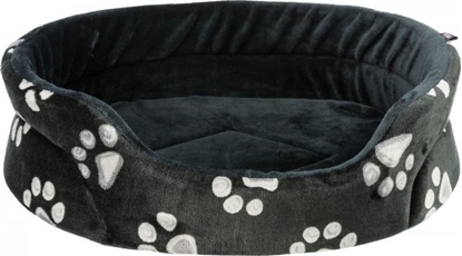 Attēls no Trixie Jimmy, legowisko, dla psa/kota, owalne, czarne, 75x65 cm