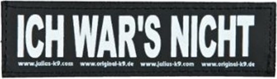 Изображение Trixie Naklejka na rzep 2 Julius-K9 , L, ICH WAR'S NICHT!
