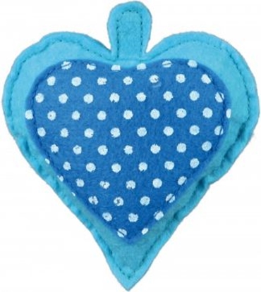 Attēls no Trixie Serce z filcu z walerian, 11 cm