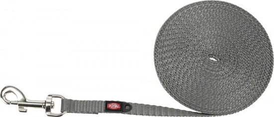 Изображение Trixie Smycz treningowa, dla maych psów, grafit, tama parciana, XSS: 5 m/10 mm, bardzo lekka