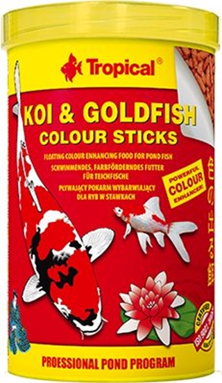 Picture of Tropical Pokarm dla rybek Koi&Goldfish Colour Sticks 11L/900g (40372)
