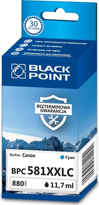 Изображение Tusz Black Point Tusz BPC581XXLC CLI-581CXXL Cyan