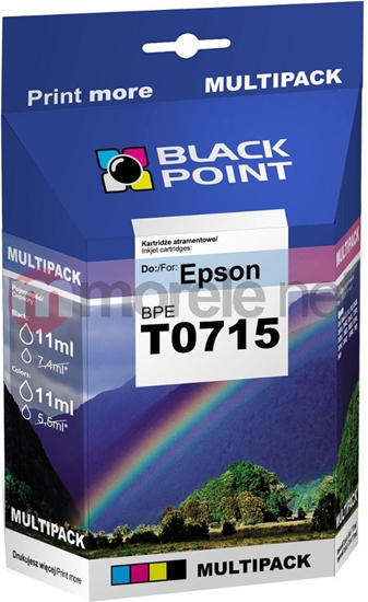 Picture of Tusz Black Point tusze BPE T0715 / C13T071540 / T0715 (cyan, magenta, yellow, black)