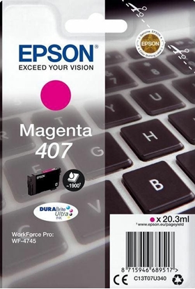 Attēls no Tusz Epson Epson Tusz Wf-4745 C13T07U340 Magenta 1900 Stron 20,3Ml