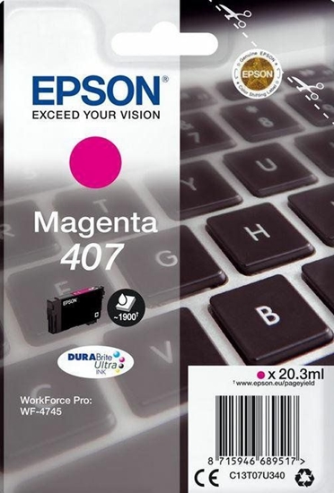Picture of Tusz Epson Epson Tusz Wf-4745 C13T07U340 Magenta 1900 Stron 20,3Ml