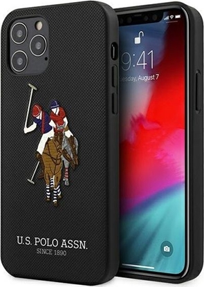 Picture of U.S. Polo Assn US Polo USHCP12LPUGFLBK iPhone 12 Pro Max 6,7 czarny/black Polo Embroidery Collection