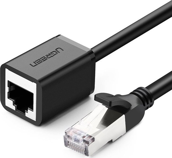 Picture of Ugreen Kabel sieciowy UGREEN przeduacz Ethernet RJ45, Cat. 6, FTP, z metalow wtyczn 1m, (czarny)