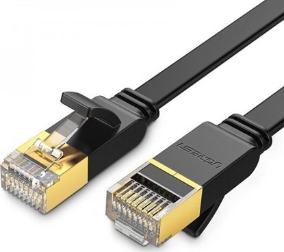 Attēls no Ugreen Płaski kabel sieciowy UGREEN NW106 Ethernet RJ45, Cat.7, STP, 1.5m (czarny)