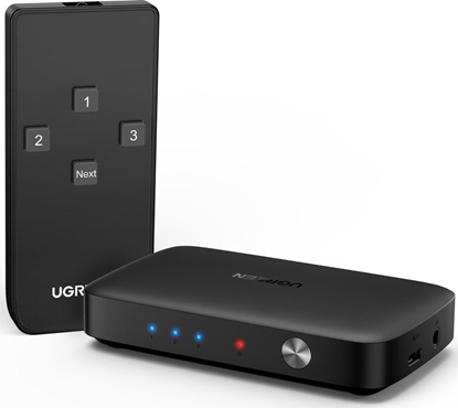 Attēls no Ugreen Przecznik Switch UGREEN CM332 3w1 HDMI 1.4 4K 30 Hz (czarny)