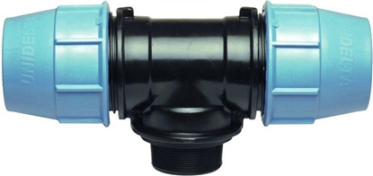 Attēls no Unidelta Trójnik redukcyjny PE GZ PE 25mm x 1/2" x 25mm (603524)