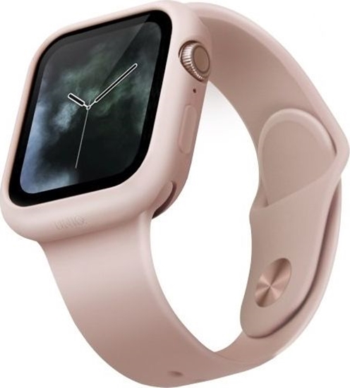 Picture of Uniq UNIQ etui Lino Apple Watch Series 5/4 44MM różowy/blush pink