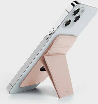 Picture of Uniq UNIQ Lyft magnetyczny stojak na telefon snap-on stand and card holder róowy/pink