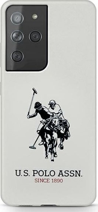 Attēls no US POLO US Polo USHCS21LSLHRWH S21 Ultra G998 biay/white Silicone Logo