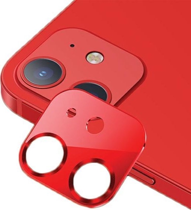 Attēls no Usams USAMS Camera Lens Glass iPhone 12 metal czerwony/red BH703JTT03 (US-BH703)