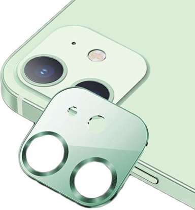Attēls no Usams USAMS Camera Lens Glass iPhone 12 metal zielony/green BH703JTT04 (US-BH703)