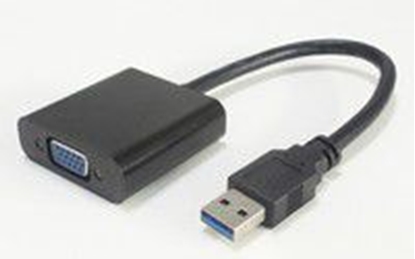 Изображение Adapter USB MicroConnect USB - VGA Czarny  (USB3.0VGA)