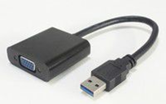 Изображение Adapter USB MicroConnect USB - VGA Czarny  (USB3.0VGA)