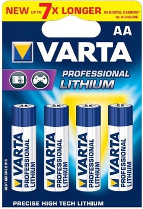 Picture of Varta 4x AA Lithium Single-use battery