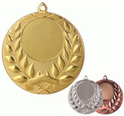 Изображение Victoria Sport Medal zoty ogólny z miejscem na emblemat 25 mm - medal stalowy
