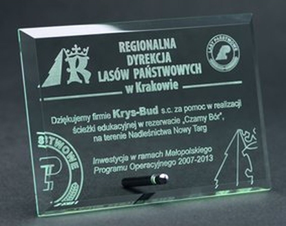 Attēls no Victoria Sport Trofeum szklane grawerowane