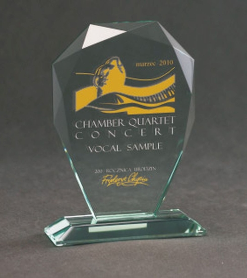 Picture of Victoria Sport Trofeum szklane grawerowane z etui +wypenianie farb