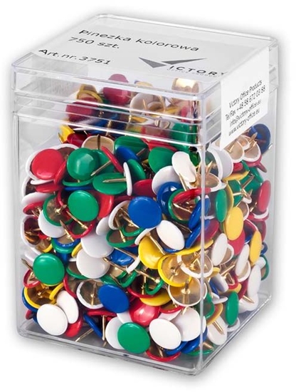 Picture of Victory Office Product Pinezki kolorowe, 750 sztuk (3751)