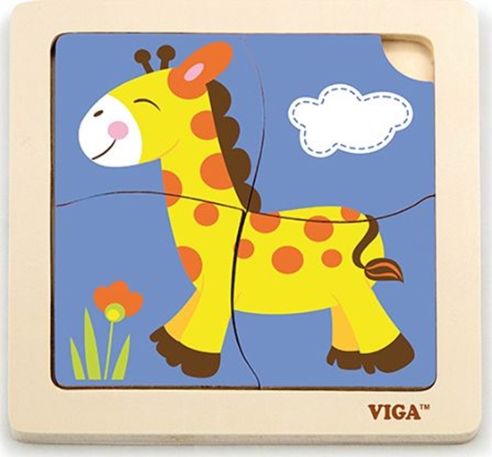 Picture of Viga Puzzle na podkładce Żyrafa