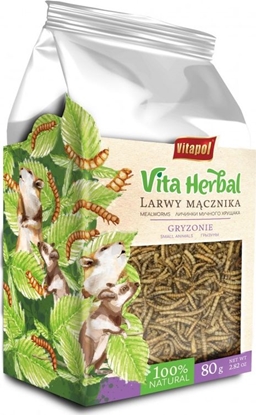 Attēls no Vitapol Vita Herbal dla gryzoni, larwy mącznika, 80 g