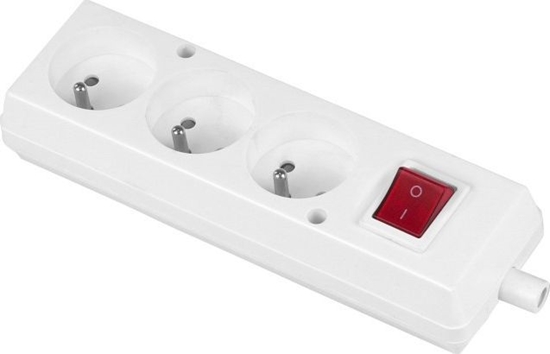 Изображение Volteo GNIAZDO POTRÓJNE + WYCZNIK 16A 250V ROZBIERALNE Z/U BIAE