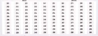 Picture of Wago Ramka z oznacznikami 1x 201-300 209-610