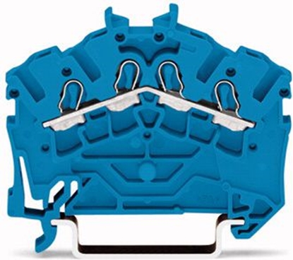 Picture of Wago Zczka szynowa 4-przewodowa 2,5mm2 niebieska (2002-6404)