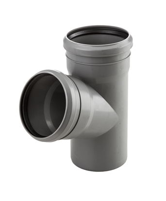 Picture of Wavin Trójnik PP 67° 50/40mm popielaty (3261452780)