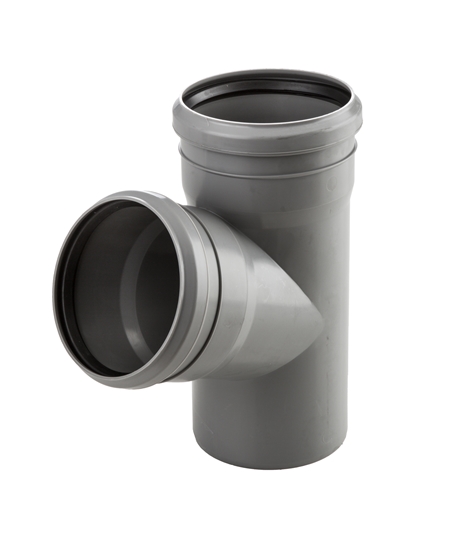 Picture of Wavin Trójnik PP 67° 50/40mm popielaty (3261452780)